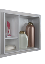 3 shampoo niche shelf